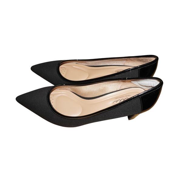 Life Stride Shoes - LifeStride “True Comfort” Pointed-Toe Block Heels – Black – Size 9.5M